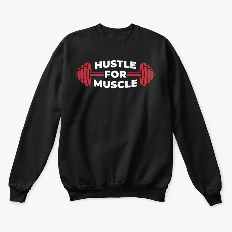 Hustle For Muscle White Design 