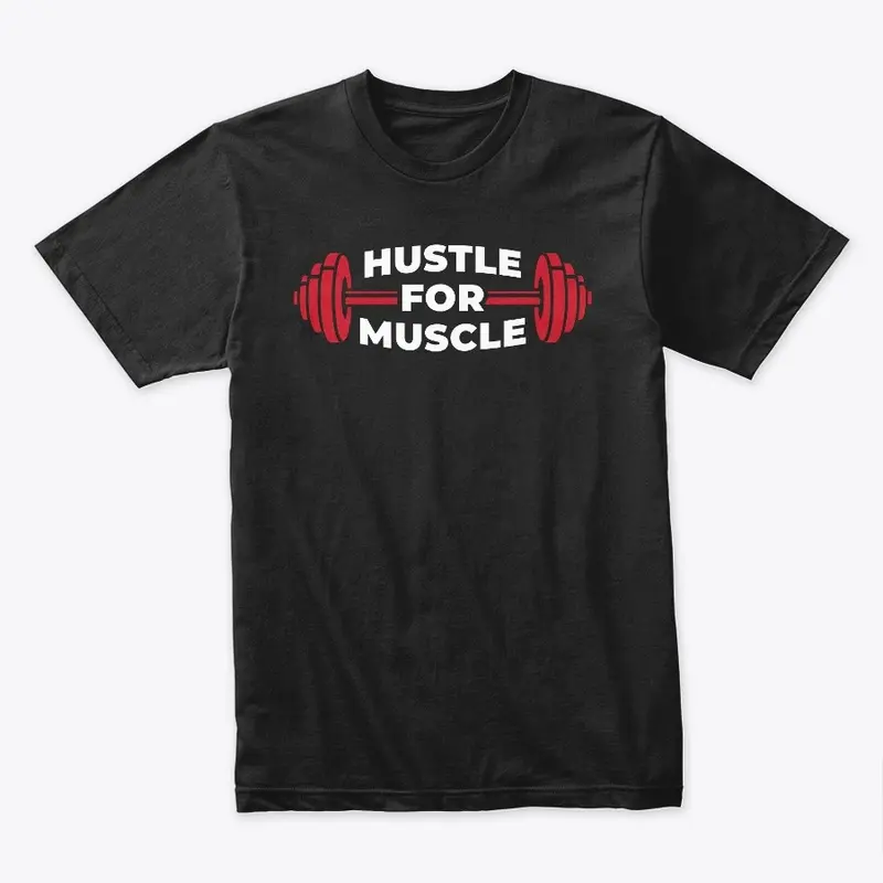 Hustle For Muscle White Design 