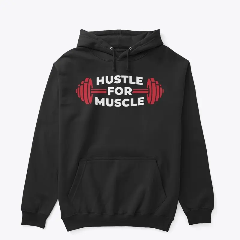 Hustle For Muscle White Design 